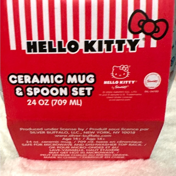 NEW SET: Hello Kitty Ceramic Bowl & Spoon - Picture 6 of 6